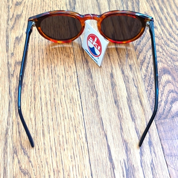 Vintage NWT i ski Tortoise Shell Sunglasses with Blue Lenses - Picture 2 of 5